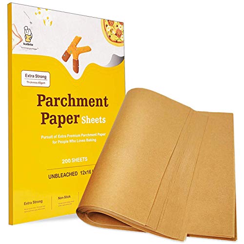 Katbite Heavy Duty 12x16 Inch 200Pcs Parchment Paper in 2 packages (wh –  JZKATBITE