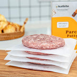 Katbite Hamburger Patty Paper 1000Pcs, 5.5"x5.5" Non Stick Parchment Paper Squares Sheets for Patty Serperate, Burger Press, Ground Beef, Freezing or Candy Wrappers, Use for Oven, Microwave or Freezer