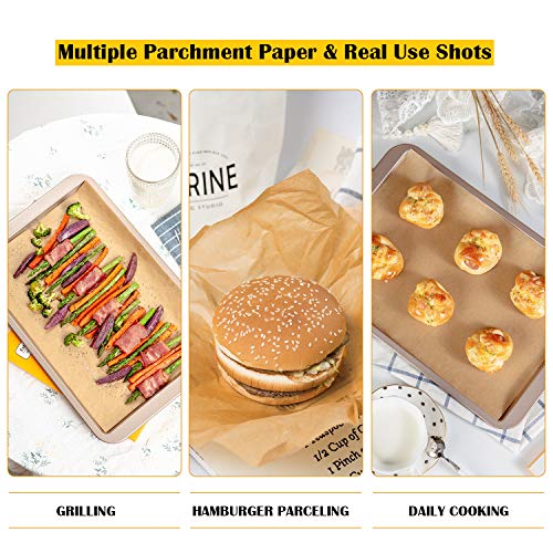 Katbite 200Pcs 9x13 inch Heavy Duty Unbleached Parchment Paper, Parchment  Paper Sheets for Baking Cookies, Cooking, Frying, Air Fryer, Grilling Rack,  Oven(9x13 Inch)