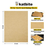 Katbite 200PCS 12x16 In Heavy Duty Unbleached Parchment Paper, Parchment Paper Sheets for Baking Cookies, Cooking, Air Fryer, Grilling Rack, Oven（12x16 Inch）