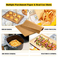 Katbite 200PCS 12x16 In Heavy Duty Unbleached Parchment Paper, Parchment Paper Sheets for Baking Cookies, Cooking, Air Fryer, Grilling Rack, Oven（12x16 Inch）